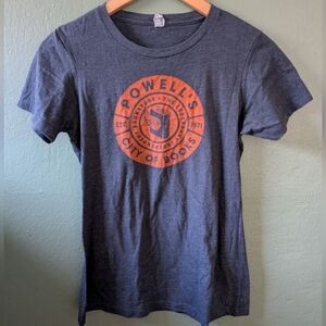 Vintage Powell's Bookstore tee gray M